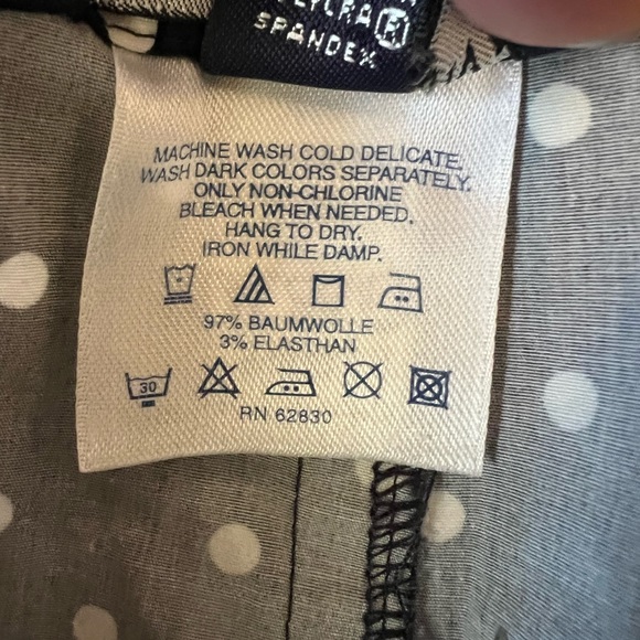 Lands’ End Navy Polka Dot Skirt - Picture 8 of 8